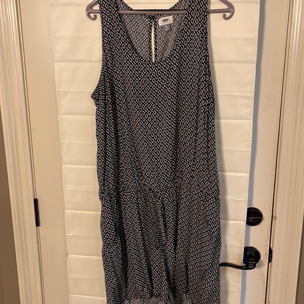 Black/Pattern Romper